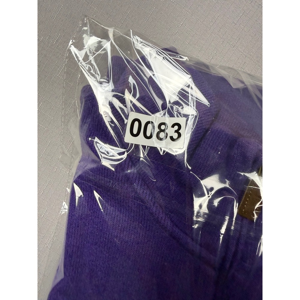 Polo Ralph Lauren Mens XXL Purple Cotton Quarter Zip Pullover Sweater Pony - Picture 9 of 9